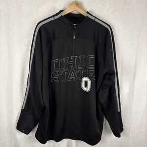 Russell‎ Athletic Ohio State Buckeyes Quarter Zip Pullover Black Size XL